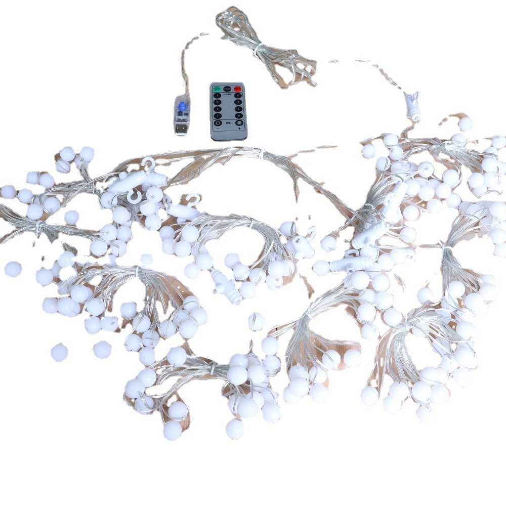 Cadena de cortina de alambre de cobre de control remoto usb de baja tensión luz de cortina de alambre de cuero led cortina de luz dormitorio fondo 3*3 cortina de luz cadena