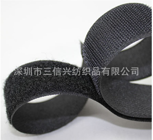 厂家直销魔术贴扎带黑白彩色魔术贴绑带粘扣带