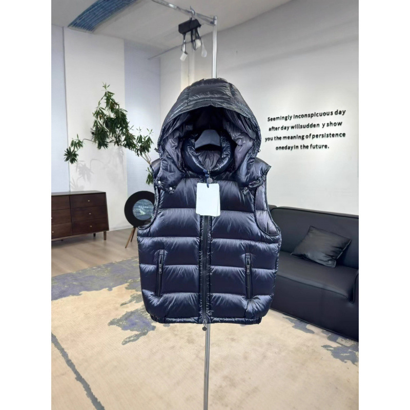 Bormes Maya Vest Unisex Winter down Jacket Model M03 Thickened Warm White Goose down with Hood