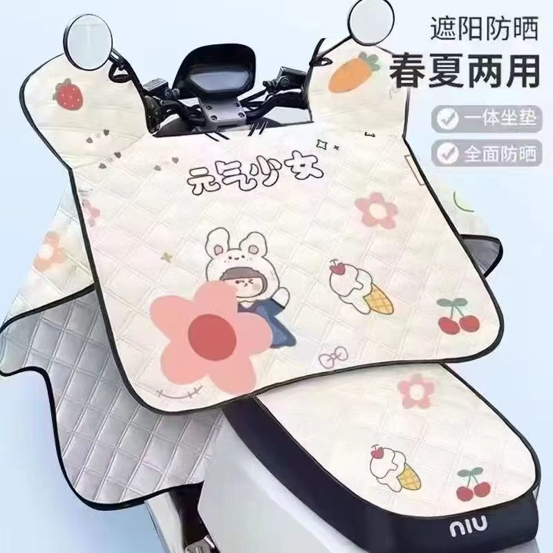 挡风电动车夏季新款春秋防风防水电瓶摩托车遮阳四季通用薄款