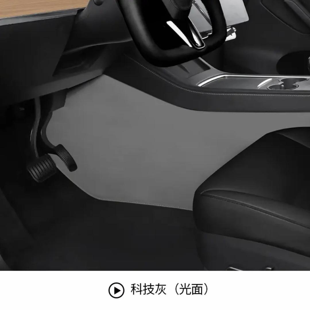 Center Console Armrest: Tesla Armrest box pad - tesla-model-3-premium-gray-without-lines-driver-passenger-side-2pcs