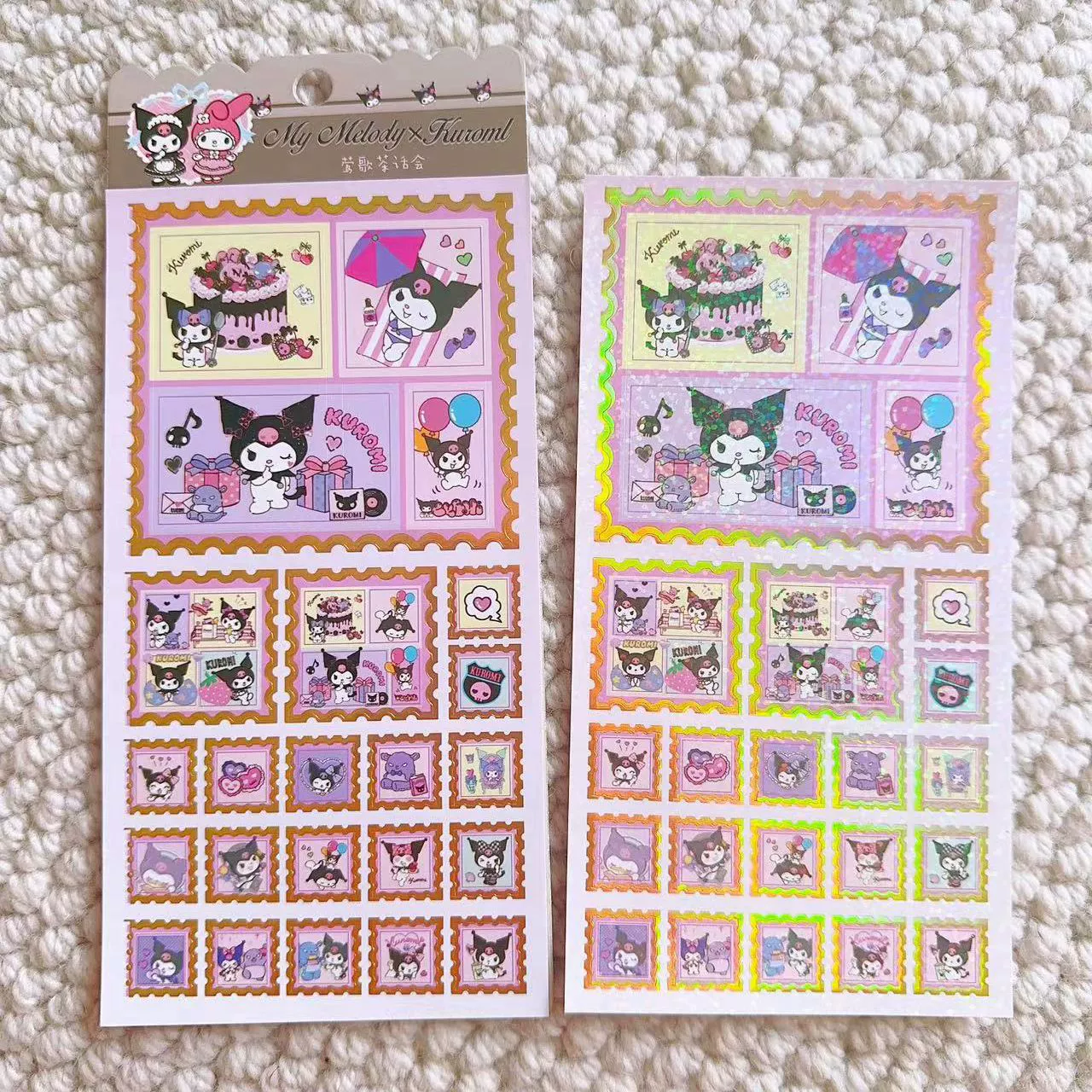 Стикеры (Sanrio) милые мультяшные самоклеящиеся водостойкие наклейки для школьников, набор