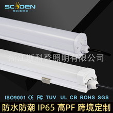IP65三防灯1.2米36w电池厂船舱粉尘车间隧道防尘防腐防水荧光灯管