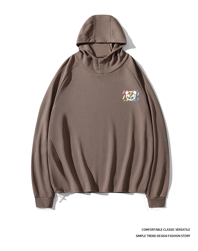 Men's Hooded Sweatshirt Jacket Loose Versatile Pullover Top_voghion.com