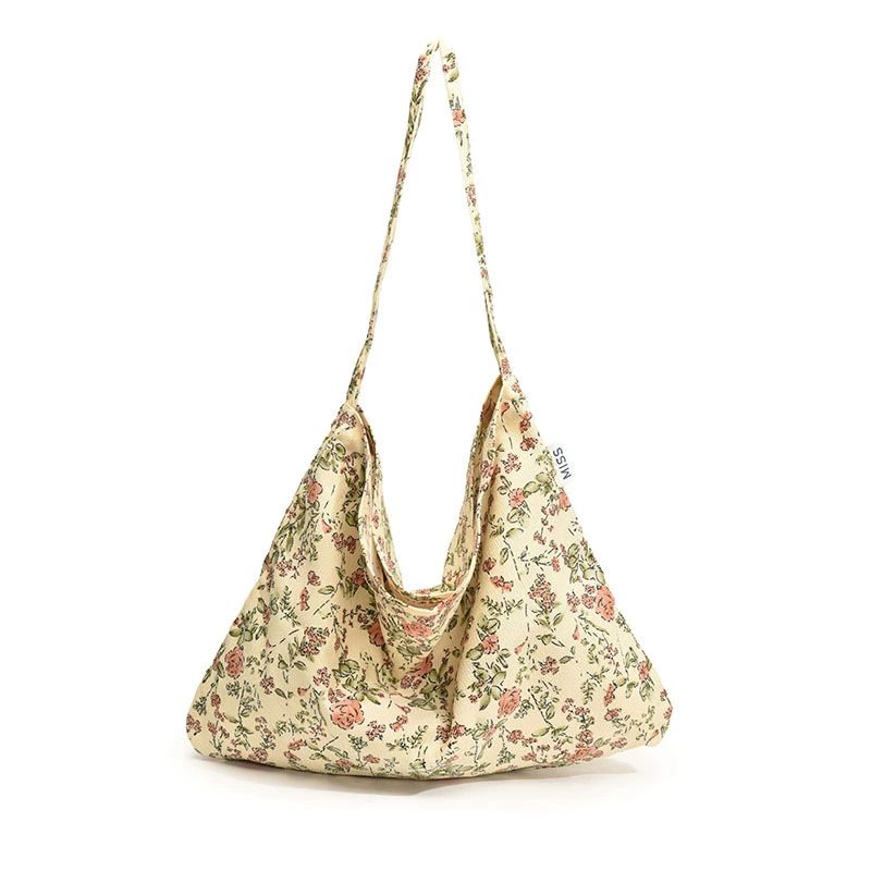 Capacious cloth bag, retro one-shoulder bag, South Korea