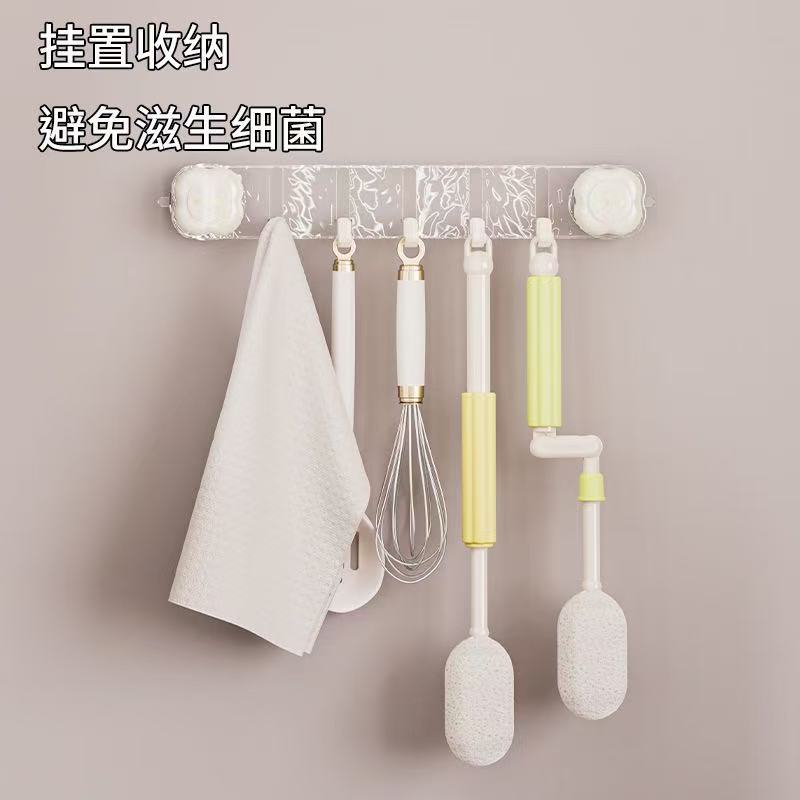 旋转杯刷洗杯子家用厨房清洁长柄洗奶瓶塑料无死角可拆卸海绵刷子|undefined