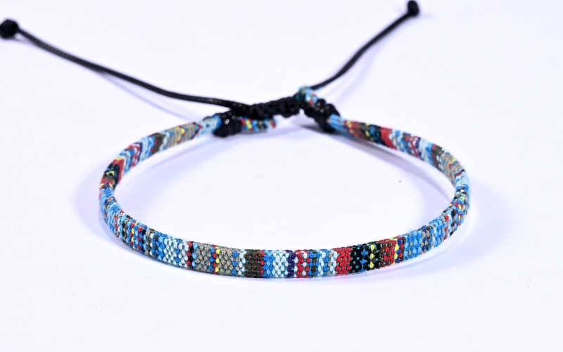 Retro Color Block Cloth Knitting Unisex Anklet 1 Piece display picture 21