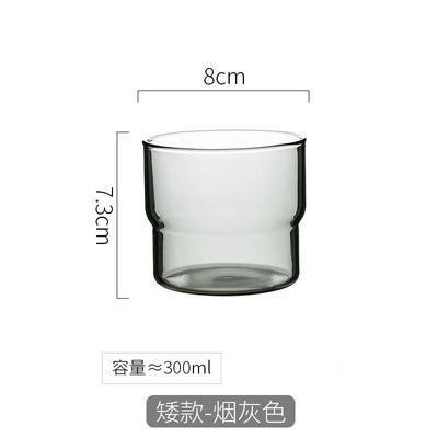 Vaso de vidrio de borosilicato coloreado apto para café o jugo