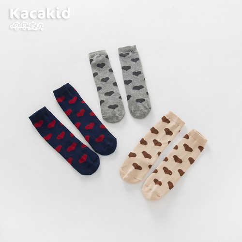 Baby Socks Wholesale  Autumn Cute Children's Baby Socks Class A Cotton Breathable Children's Socks Girls Mid-Tube Socks