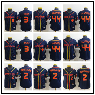 2022 New Astros Houston Astros Baseball Clothes 2#27#44# Children's Wear Embroidered Fans Edition