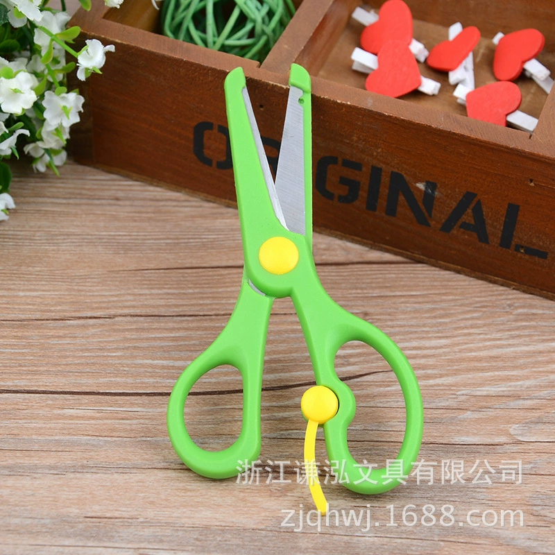 Детские безопасные scissors, мультяшная эластичная пластиковая фотоальбом для учащихся начальной школы раннего возраста, DIY