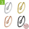 One size agile universal ring suitable for men and women, European style, silver 925 sample