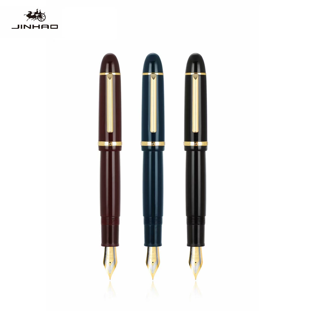 [Перьевая ручка Jinhao X159 бизнес иридий кончик 40 мм перо прямой зажим пластиковый гигантский спиральный колпачок ручка]
