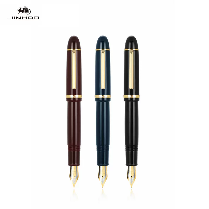 [Перьевая ручка Jinhao X159 бизнес иридий кончик 40 мм перо прямой зажим пластиковый гигантский спиральный колпачок ручка]