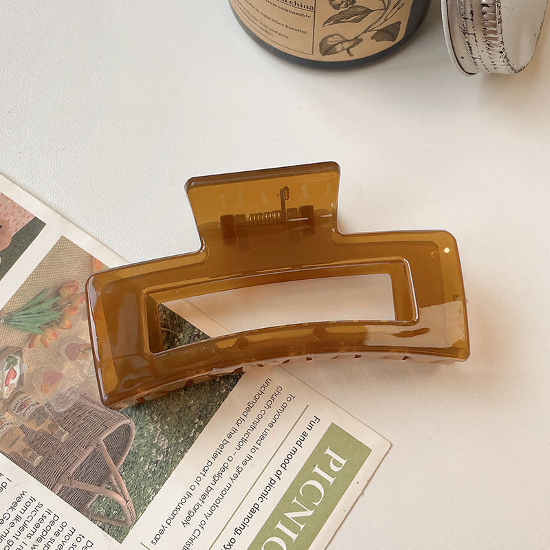 13cm Volumen de pelo clip de tiburón grande clip de pelo cuadrado de nuevo cabeza clip de pelo tocado updo clip de pelo chica