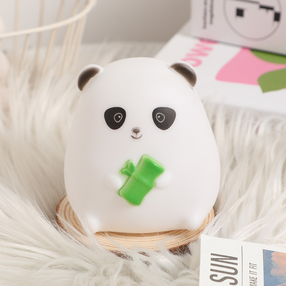 New Cute Cartoon Animal Figurine, Internet Celebrity Desk Cute Pet Small Ornament, Animal Glowing Creative Plush Toy, Night Light