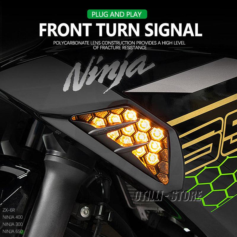 カワサキ ZX-6R Ninja Ninja 300 400 650 オートバイ用品アクセサリー修正された LED ターンシグナル|undefined