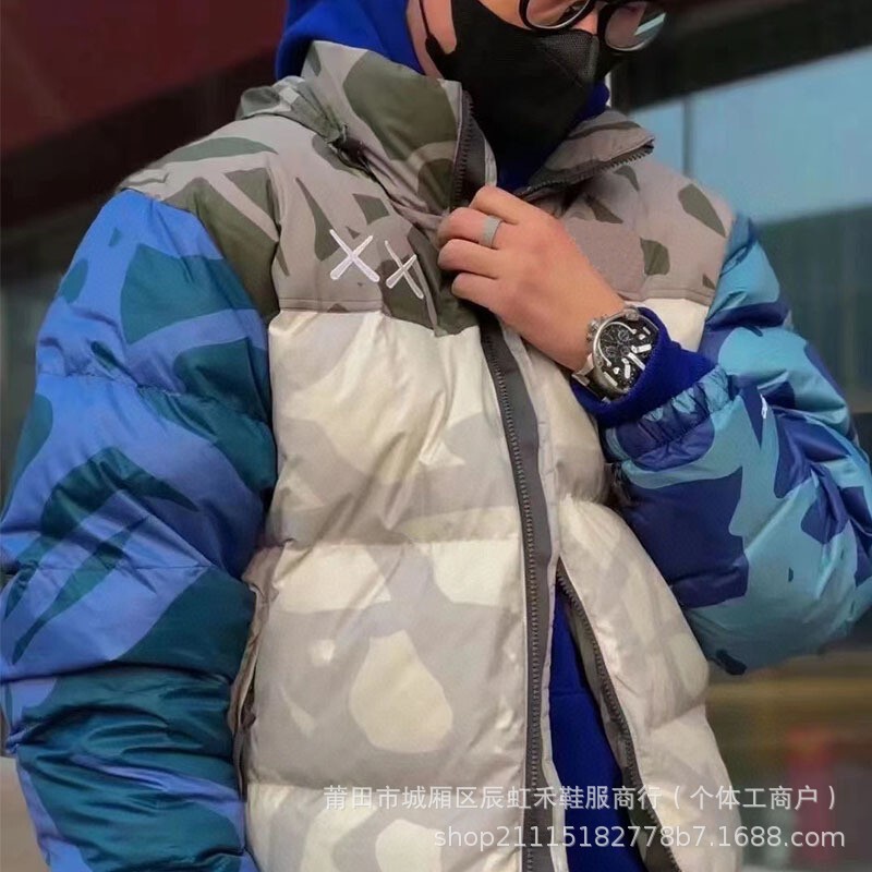 (in Stock) 1996 down Jacket Xx Collaboration American Version 700 Embroidered Unisex Couple Style Camouflage Warm Jacket