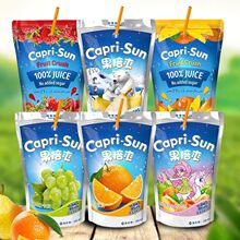 德国capri-sun果倍爽儿童果汁橙汁桃苹果味200ml袋装整箱跨境电商