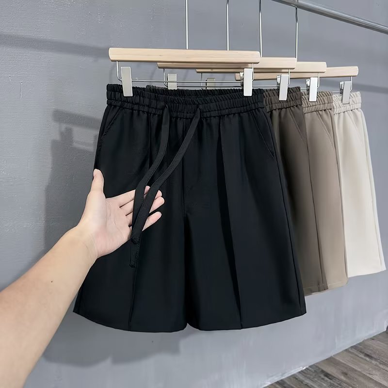 Cyber Red Five-point Pants Men's Trendy Ins Suit Shorts Men's Summer New White Japanese Style Pendant Stretch Four-point Pants Men's Cyber Red Five-point Pants Men's Trendy Ins Suit Shorts Men's Summer New White Japanese Style Pendant Stretch Four-point Pants Men's