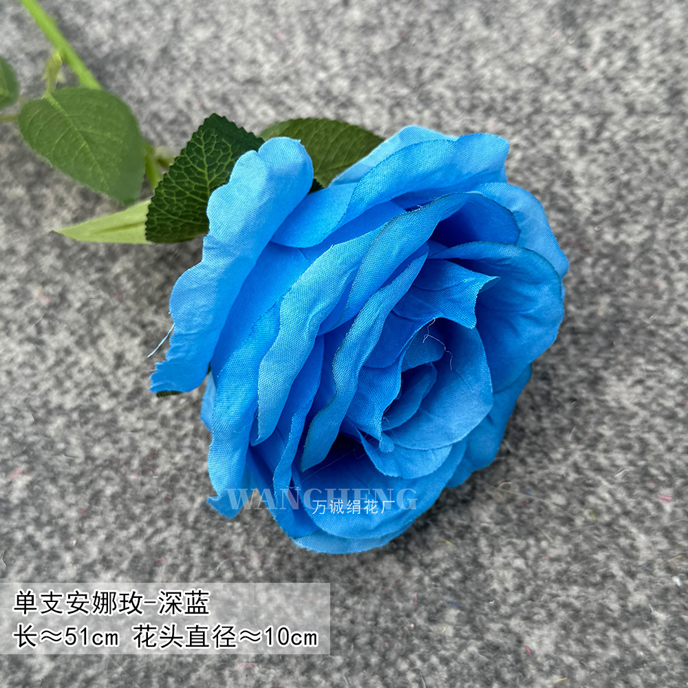 Haze azul decoración de la boda flor de seda flor Hotel fotografía flor de la pared arreglo floral Yingbin distrito Camino de plomo flor artificial