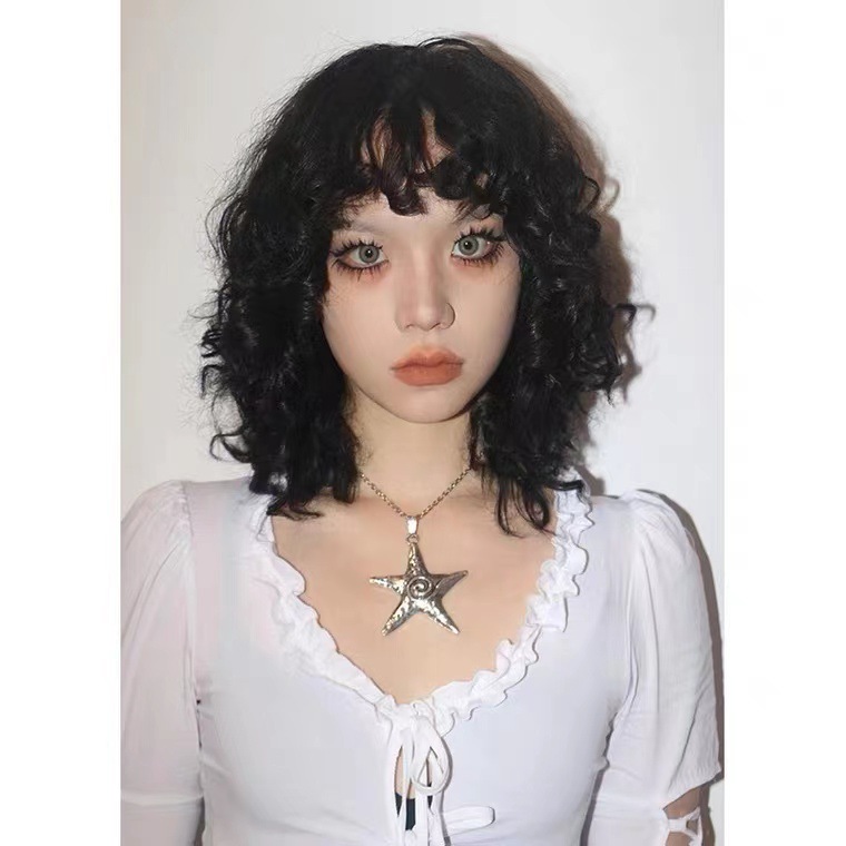 Y2K Hip-Hop Exaggerated Star Alloy Titanium Steel Polishing Pendant Necklace Long Necklace_colorza_5