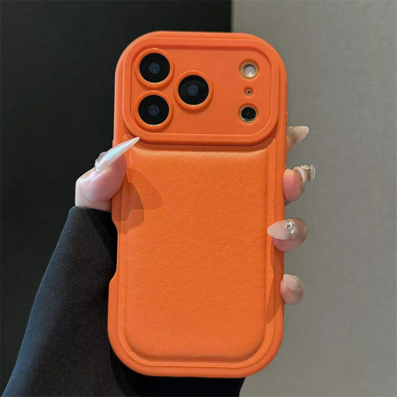 New Air Cushion Leather Suitable for Apple 17Pro Mobile Phone Case Apple 16Promax Protective Case 15 All-Inclusive Anti-Fall