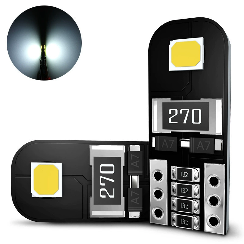 Трансграничное взрывное декодирование подсвеченных автомобильных светодиодных ламп для чтения T10 2835 2SMD номерной светильник W5W