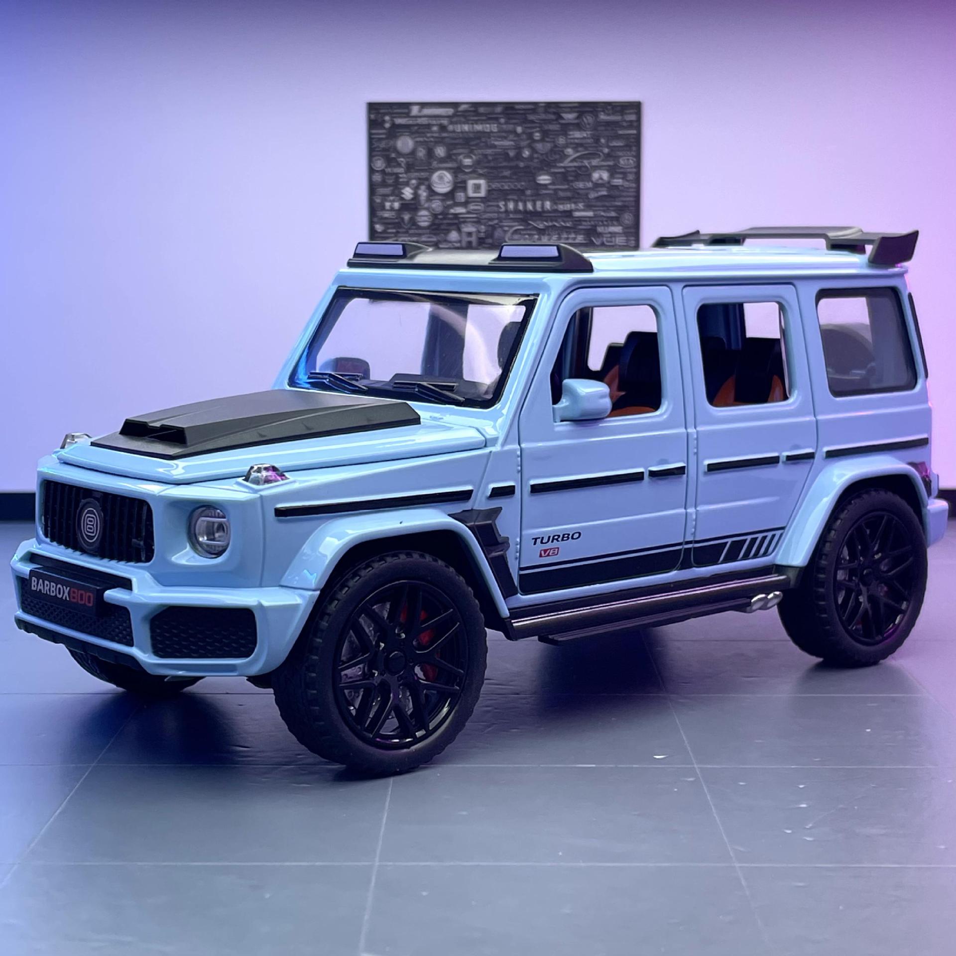 Modelo de coche de aleación Jiaye 1:22 Babos G800 vehículo todoterreno eco luz y sonido juguete modelo de coche decoración colección