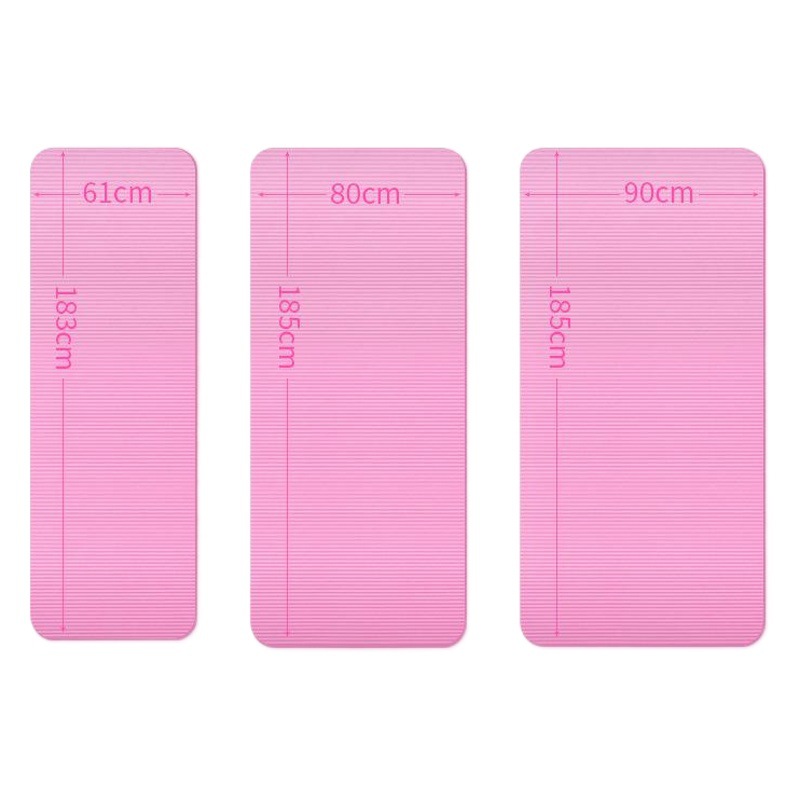 Estera de yoga al por mayor alargada ensanchada engrosada fitness antideslizante protección del medio ambiente NBR estera de baile de yoga estera de logotipo impreso