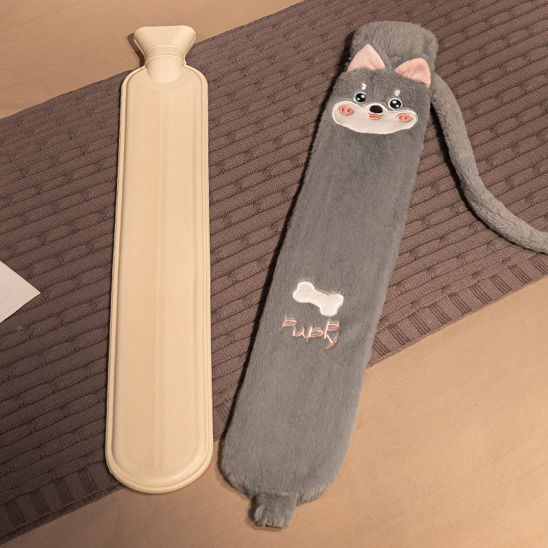 Bolsa de agua caliente de invierno almohada de tira larga almohada para niñas dormir piernas para dormir cama de peluche dormitorio de estudiantes cama caliente de invierno image 6