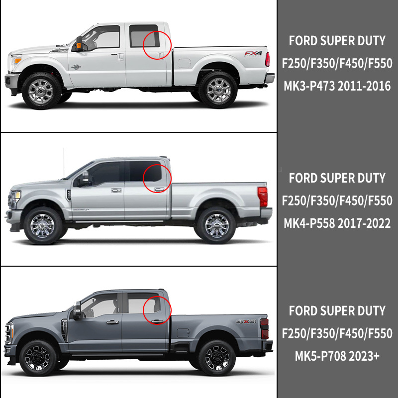 For Ford Super Duty F250 F350 Window visor