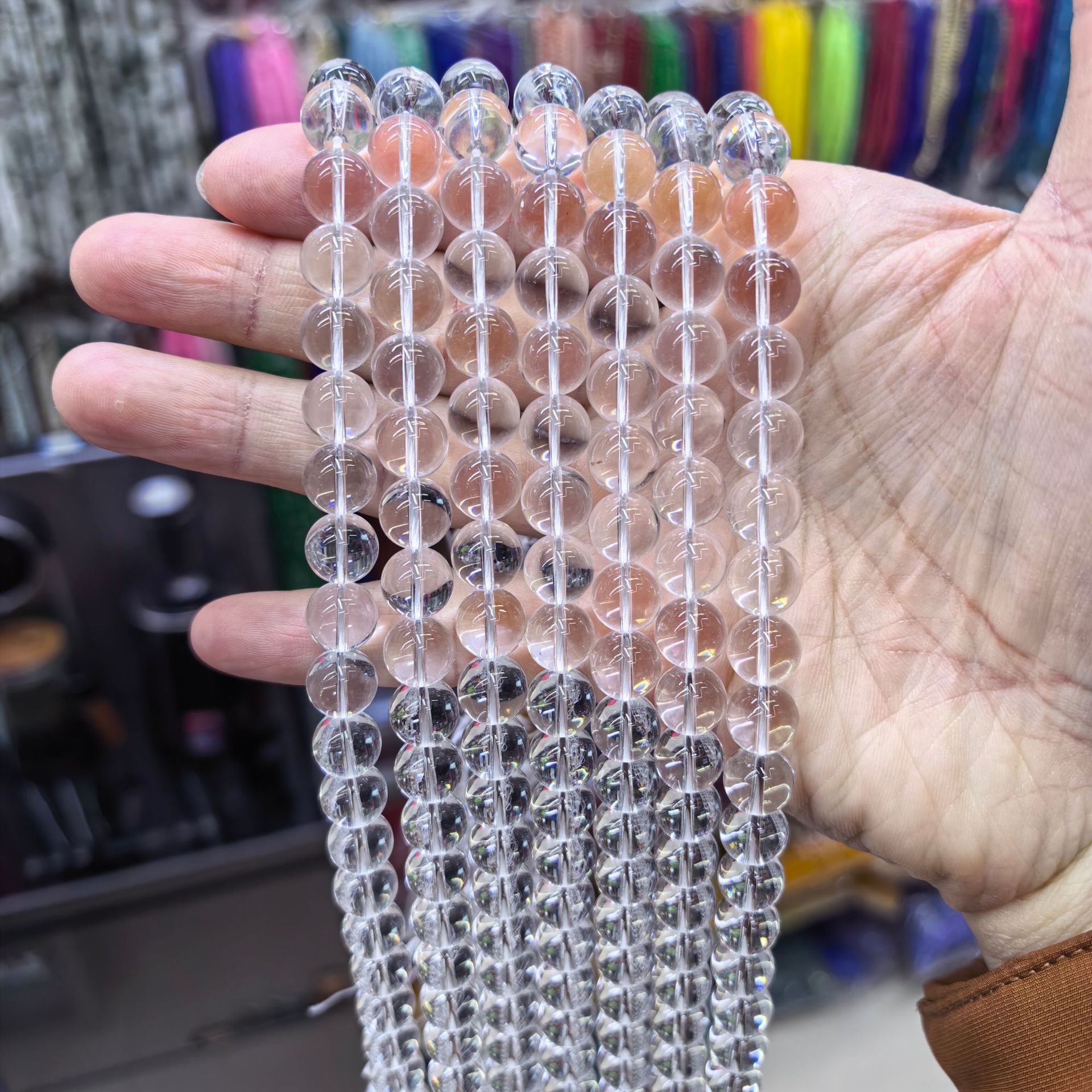 Glass white crystal
