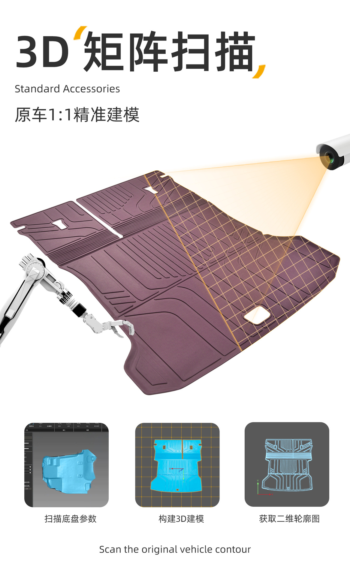 Suitable for Buick Envision Plus trunk mat, 24-26 model, special Aivia TPE car trunk mat