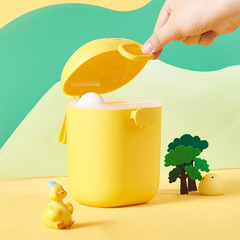 Sealed storage tank food grade cute cartoon moisture-proof baby rice flour supplement storage box milk powder tank portable out