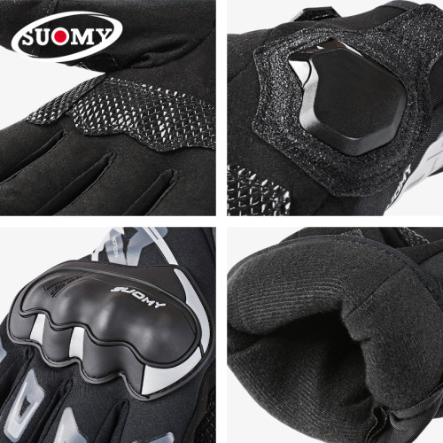 Motorcycle gloves women's winter warm and thickened anti-fall and cold-proof rider equipment racing motorcycle all-season gloves for men