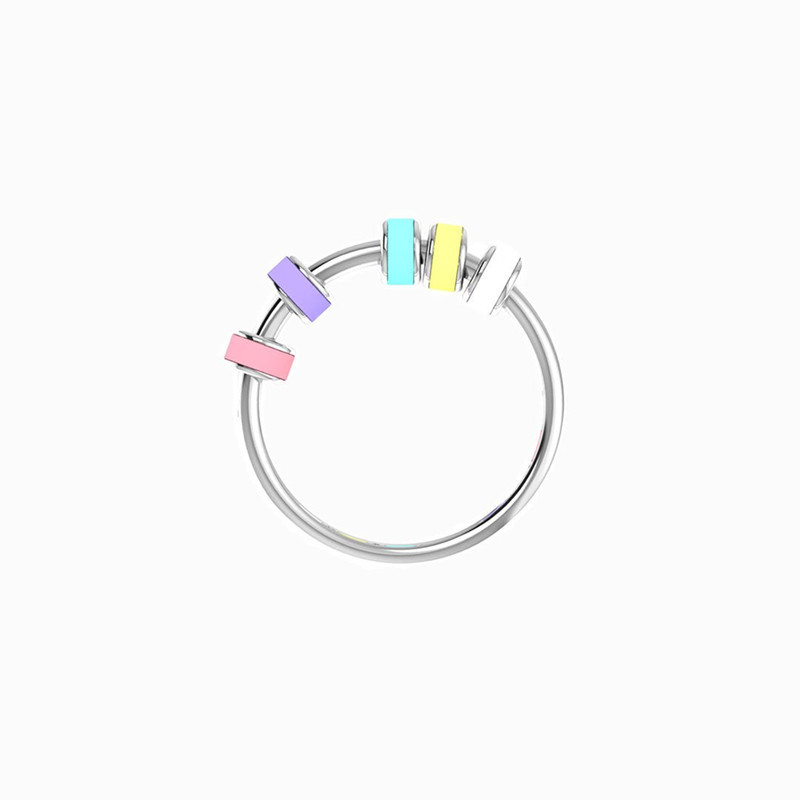 Stainless Steel Material Fashion Round Stainless Steel Rings 1 Piece