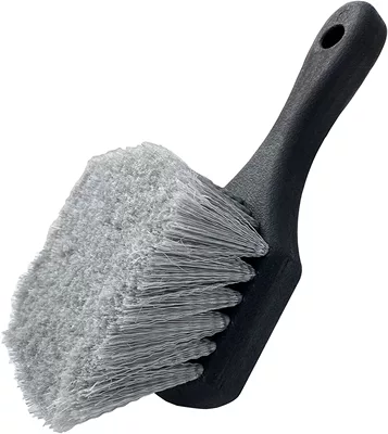 Blue Wheel Hub Brush Red Yellow Car cleaning tools - gray-silk-with-black-bottom