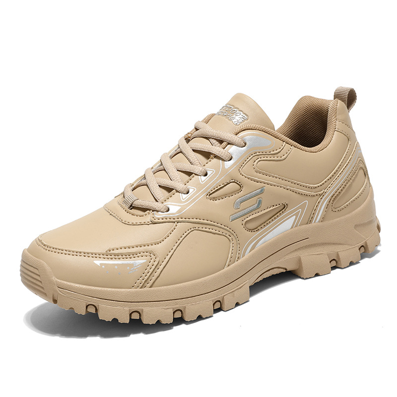 Zapatos casuales cálidos de color sólido de la parte superior baja zapatos antideslizantes al aire libre de pareja transfronteriza más tamaño con cordones zapatos deportivos de moda para caminar