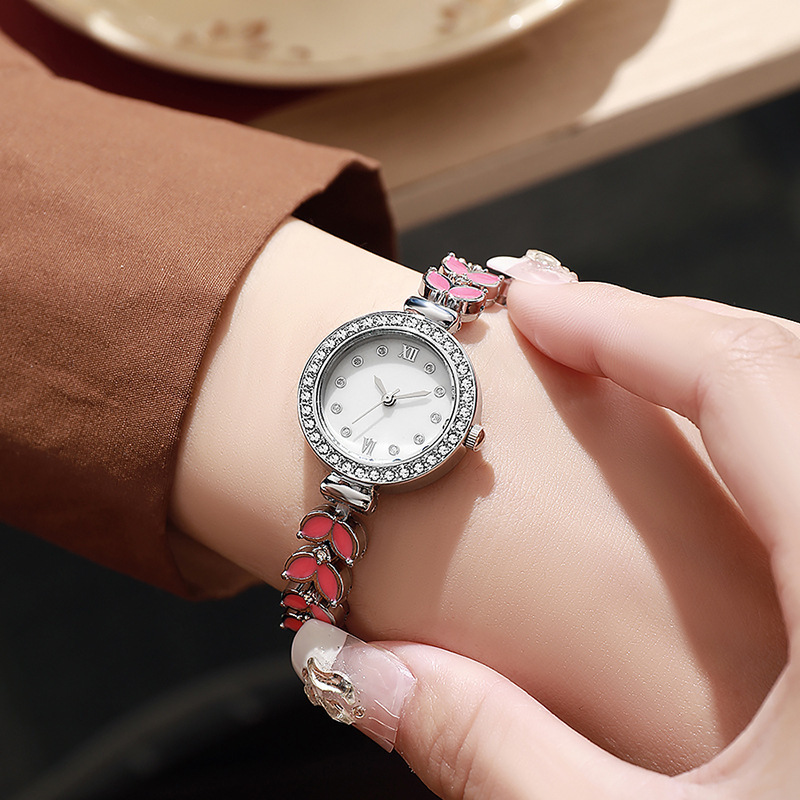 Cross-Border New Colorful Mermaid Fashion Simple Versatile Women's Resin Bracelet Watch Women's Diamond-Set Quartz Watch