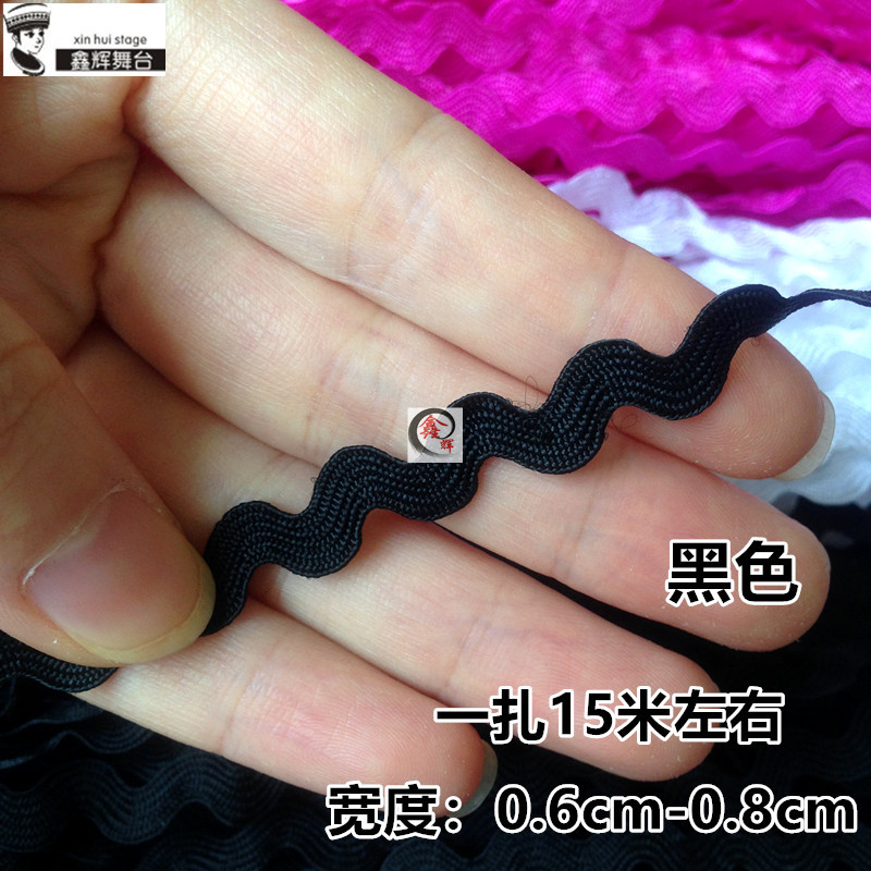 Ola de poliéster onda de agua étnico s cinturón de color sólido hilo de dos colores Cinturón drama abrigo sombrero botas accesorios decorativos hechos a mano material de bricolaje