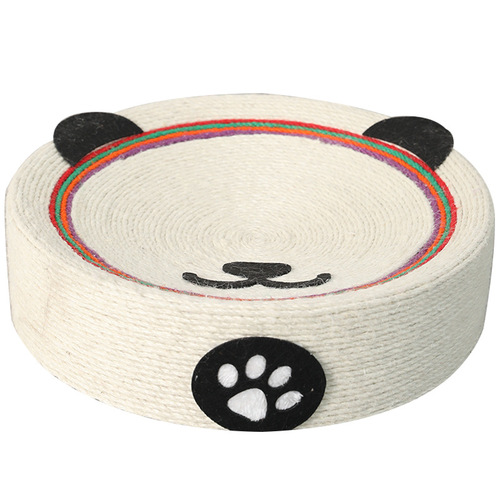 Round sisal cat scratching board nest integrated wear-resistant and non-shedding claw grinder cat claw basin cat toy scratch-resistant cat scratching basin