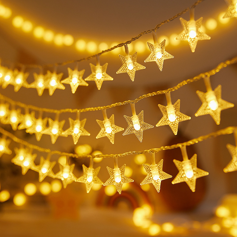 LED solar string de lámparas impermeables tienda de campaña decoración claraboyas burbujas globos estrellas al aire libre camping atmósfera lámpara de color image 9