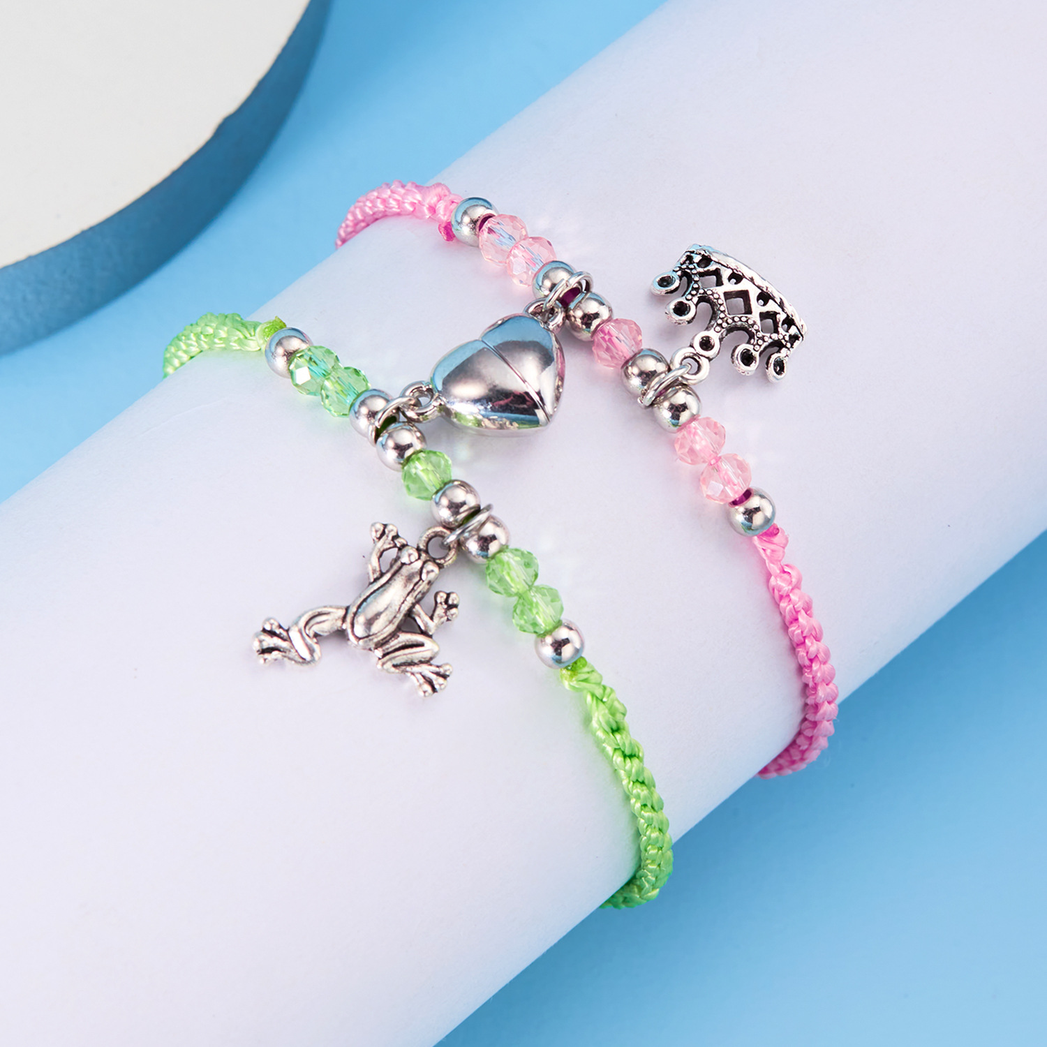 Casual Cute Heart Shape Frog Rope Plating Valentine's Day Unisex Bracelets display picture 3