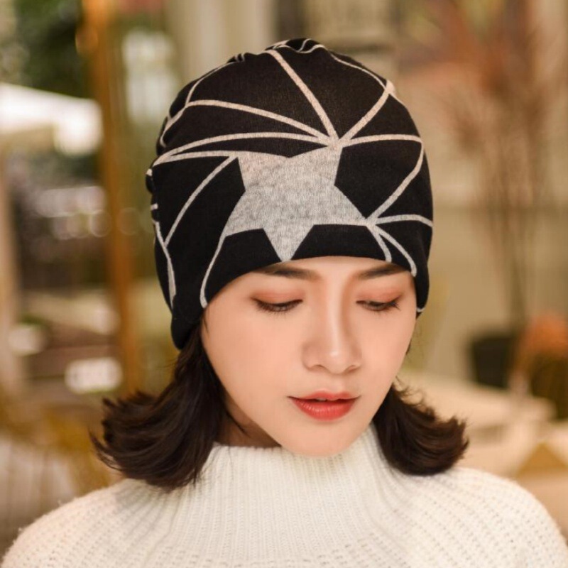Cross-Border Star Large Letter Print Pullover Hat Maternity Confinement Hat Outdoor Sports Fashion Hat Manufacturer Wholesale