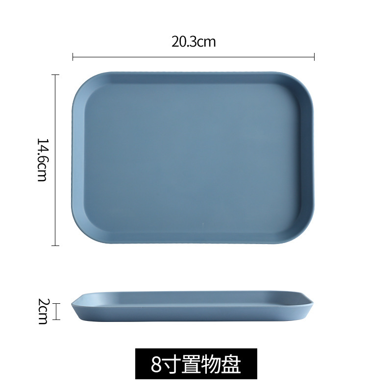 Insトレー北欧風茶盤客間カップ盤家庭用レストラン長方形放水カップ盤果物メラミン盤|undefined