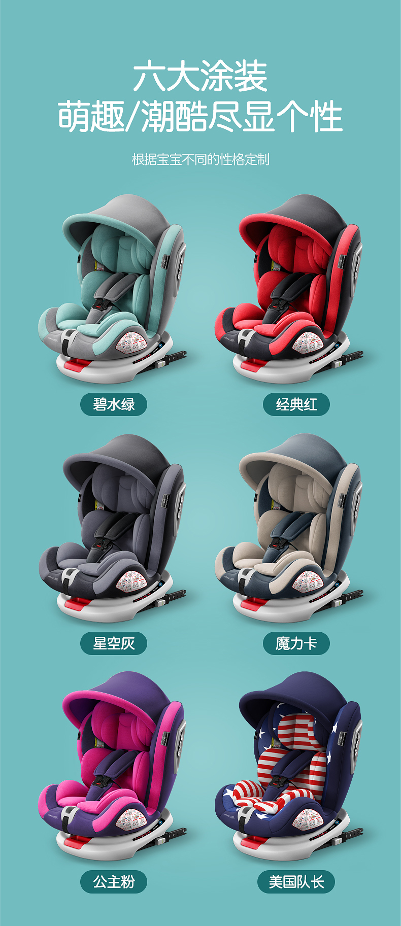 Child Seat Car for 0-4-3-12 Years Old Baby Baby Car Portable 360-Degree Rotating Seat