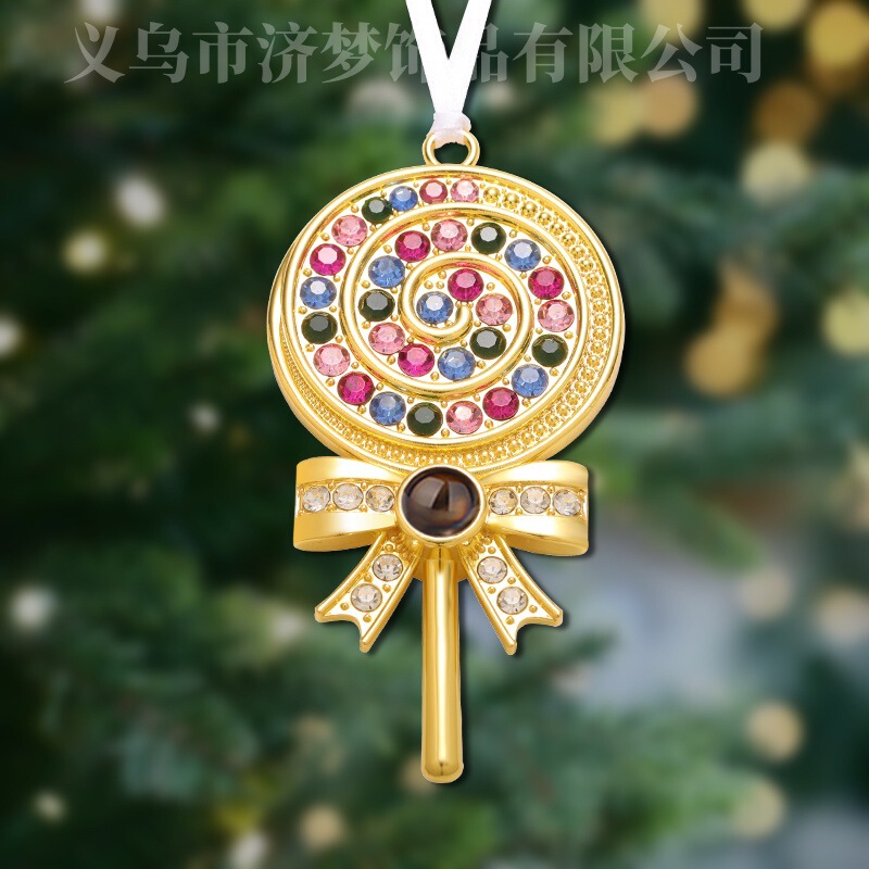 Cross-Border Cute Dopamine Lollipop Pendant, One Hundred Languages ​​Pendant, Customized High-Definition Color Photos