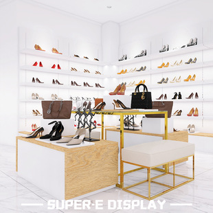 Shoes Display Cabinet High Quality Women's Bags Display Cabinet Store Bags Display Cabinet Shelf Island Rack Shoes Rack
