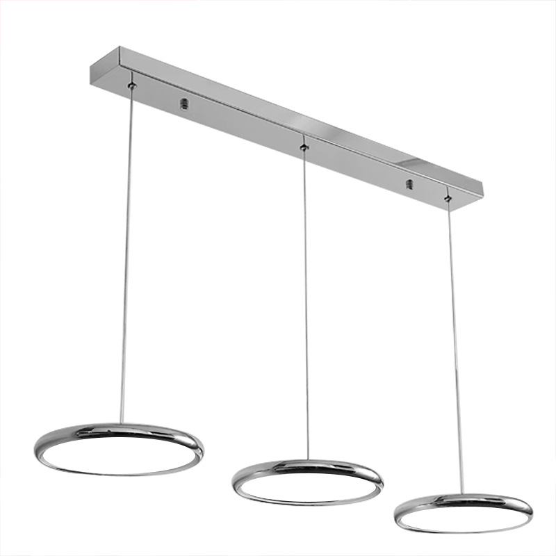 Lámpara colgante de alta gama para restaurante, lámpara colgante UFO de tres cabezas, lámpara LED minimalista moderna nórdica para restaurante, iluminación para barra de bar o isla de cocina.